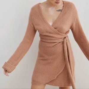 Aerie sweater wrap dress